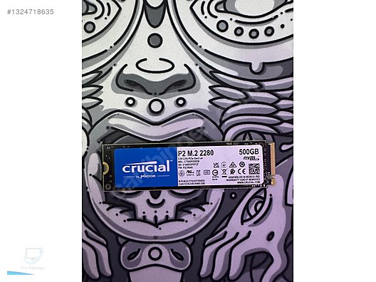NVMe M.2 SSDケース＋Crucial 500GB SSD Crucial 500GB P2 Serisi 3D NAND NVMe M.2 SSD (2300MB/930MB