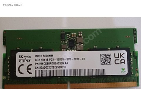 SK HYNIX DDR5 5600MHZ 8GB LAPTOP RAM HATASIZ sahibinden.comda