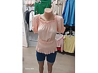 Kısa kollu bluz elbise