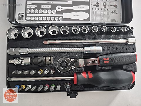 Lokma & Cırcır / WÜRTH ZEBRA LOKMA TAKIMI 4/1 ÇOKLU LOKMA ANAHTAR