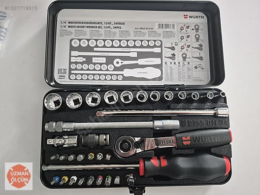 Ratchet & Socket Wrench / WÜRTH ZEBRA LOKMA TAKIMI 4/1 ÇOKLU LOKMA