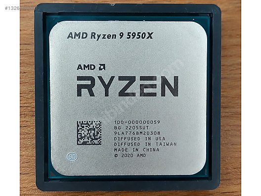 AMD Ryzen 9 5950X 16C/32T AM4 İşlemci Kutusuz Temiz sahibinden