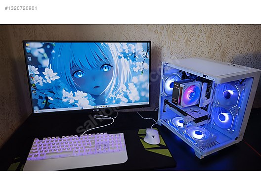 白ゲーミングPC★Ryzen5/RX5700XT/新品パーツ＆正規OS PC-OEM / FULL BEYAZ SET - 27 İNC - RYZEN 5 - RX 5700 XT - 16 GB