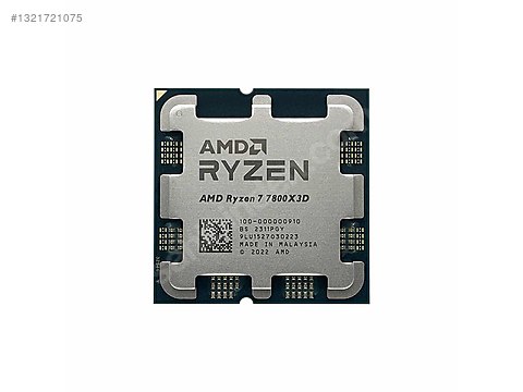 AMD Ryzen 7 7800X3D AM5 İşlemci sahibinden.comda - 1321721075