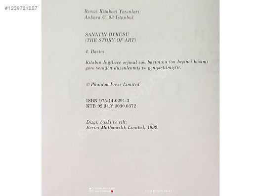 İkinci El ve Sıfır Alışveriş / Kitap, Dergi & Film / Kaynak & Bilgi Kitapları / Sanat