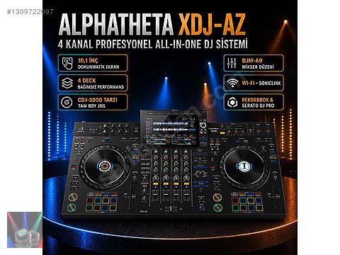 AlphaTheta XDJ-AZ 4 Kanal DJ Setup Türkiye cihazı 175,990
