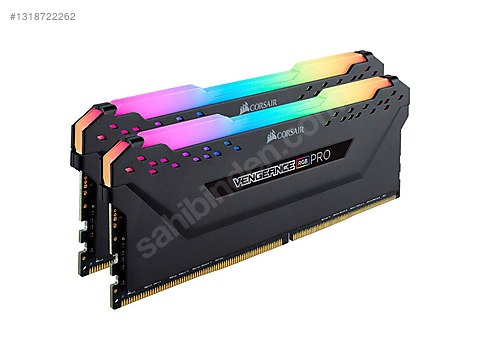 CORSAIR 32GB (2x16GB) Vengeance RGB PRO Siyah 3200MHz CL16 DDR4