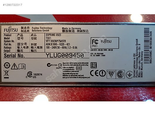 Fujitsu Esprimo X923 2si 1 arada - i5-4590T 16GB Anakart Arızalı - Alışveriş :: Sıfır, İkinci El Ürünlerle sahibinden.com'da