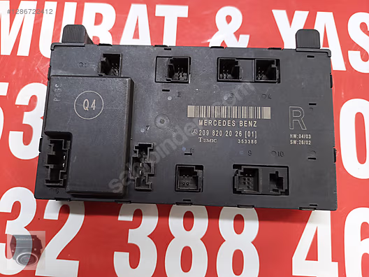 2098202026 Mercedes W209 Kasa CLK Ön Sağ Kapı Beyni #1286722412