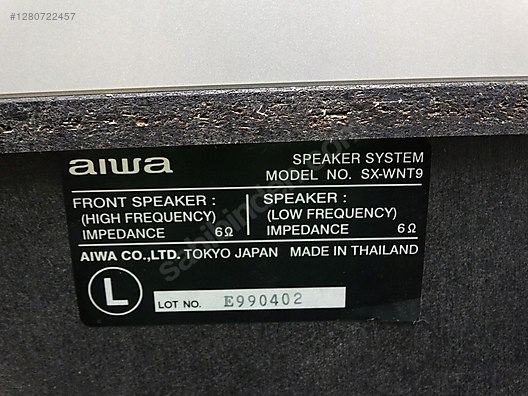 AIWA SX-WNT9 - 2 x 20 CM WOOFER - 2 x 4 ADET TİZ - İkinci El Aiwa