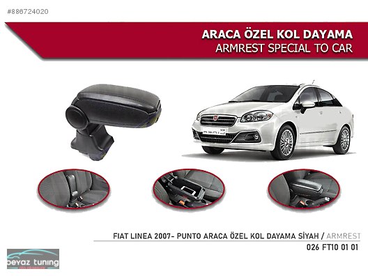 Otomobil Arazi Araci Ic Aksesuar Fiat Linea Kol Dayama Kolcak Orjinal Vidasiz 2007 Sahibinden Comda 886724020