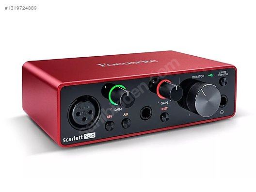 scarlet solo 2020年9月製　3rd Focusrite Scarlett Solo Gen 3 Ses Kartı on sahibinden.com - 1319724889