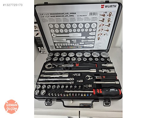 Ratchet & Socket Wrench / 4/1 WÜRTH ZEBRA LOKMA TAKIMI 59 PARÇA