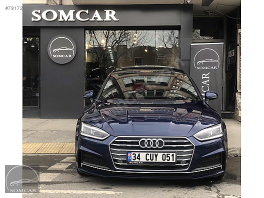 Audi A5 A5 Sportback 1 4 Tfsi Sport Somcardan Audi A5 Sportback Ic Dis Gercek S Line Scuba Mavi At Sahibinden Com 781725854