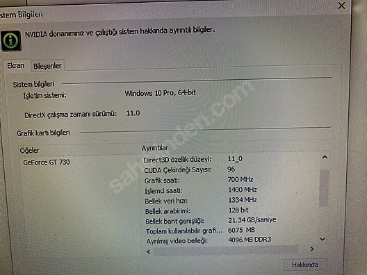 4 GB Ekran Kartı