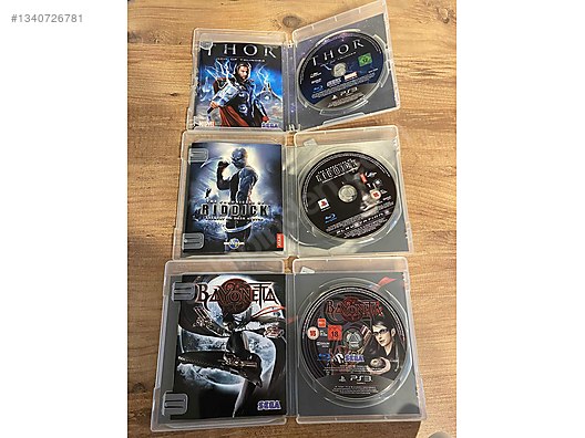 Thor Riddick Bayonetta Ps3 oyun sahibinden.comda - 1340726781