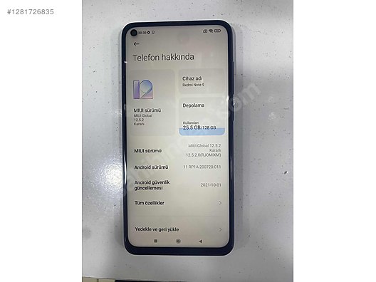 İkinci El ve Sıfır Alışveriş / Cep Telefonu & Aksesuar / Cep Telefonu / Xiaomi / Redmi Note 9