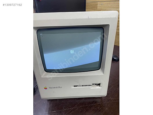 Apple / Vintage Retro apple Macintosh plus 1 mb antika bilgisayar