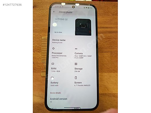 İkinci El ve Sıfır Alışveriş / Cep Telefonu & Aksesuar / Cep Telefonu / Nothing / Phone (2a)