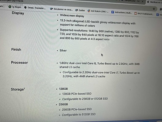 MacBook Air. - İlan ve alışverişte ilk adres sahibinden.com'da