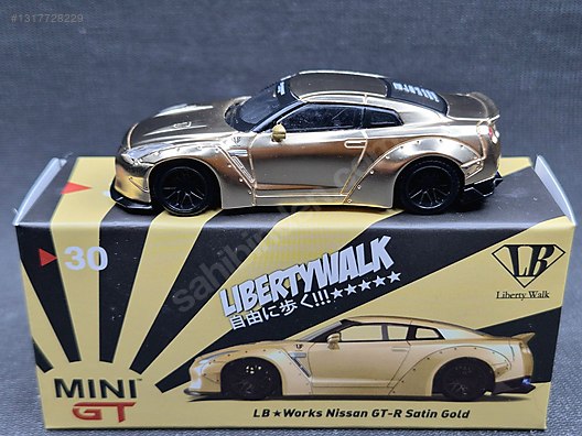 GT-R Nissan GT MINI 30 ミニカー Satin Toys Nita — CHOREME GOLD Z400 FF VEILSIDE Z NİSSAN 1/64 GT Mini Gold ミニカー