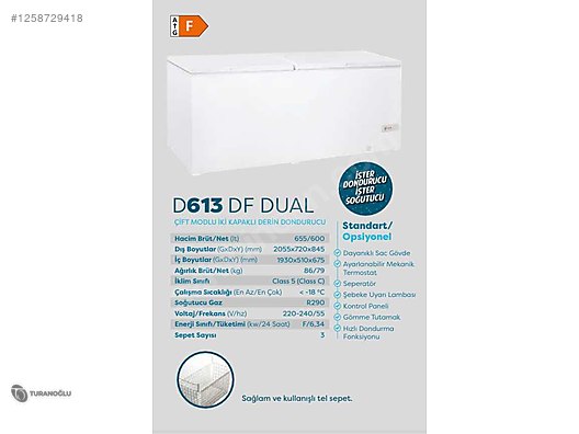 ŞENOCAK D620 DF DUAL SANDIK TİPİ 600LT DERİNDONDURUCU DİFRİZ on