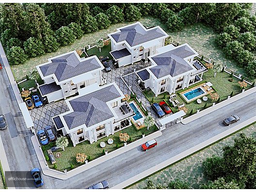 Attichouse'tan KARTEPE DE Satılık Havuzlu 4+1 Lüks Villa #1271729837