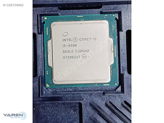 İNTEL CORE i5-6500 DÖRT ÇEKİRDEK 3.20 GHz İŞLEMCİ ADETLİ TRAY