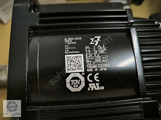 YASKAWA SGM7G-13DFFKF Sigma 7 Servo-Motor, 1.3kW, 8.34Nm/23.3Nm