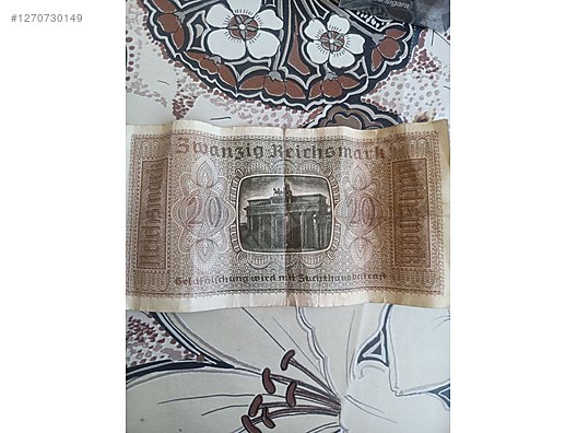 Europe / 1939 Alman Nazi Parası 20 Reichmark on sahibinden.com