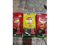 doğuş çayy biri sarı ikisi kırmızı çay