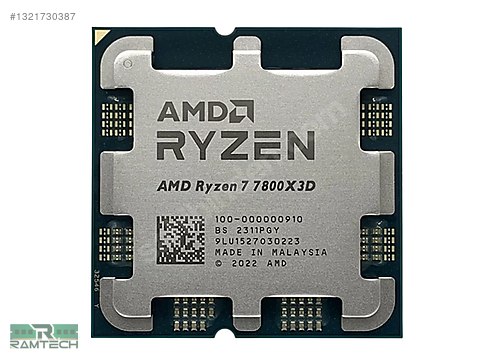 r*】様 ジャンク AMD Ryzen 7 7800X3D AMD Ryzen 7 7800X3D Sekiz Çekirdek 4.2 GHz İşlemci sahibinden