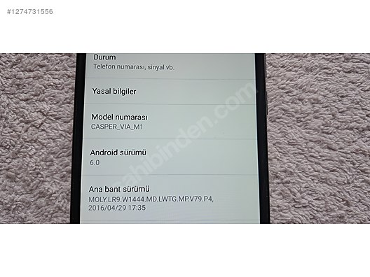 İkinci El ve Sıfır Alışveriş / Cep Telefonu & Aksesuar / Cep Telefonu / Casper / VIA M1