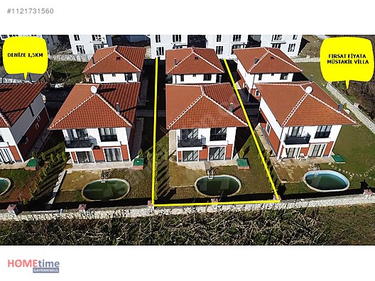HOMEtime DAN DENİZE 1.5KM SİTE MUSTAKİL HAVUZLU 3+1 VİLLA #1121731560