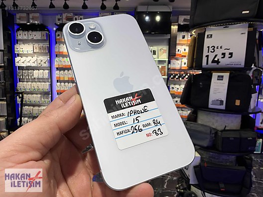 Apple / iPhone 15 / İPhone 15 / 256GB - Mavi Renk / Orjinal