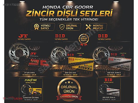 Şanzıman / Honda CBR 600RR DID 525 VX3 ZVM-X Zincir Dişli Set