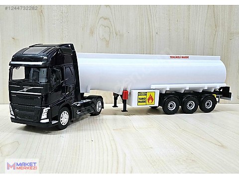 1/32 koyu lacivert VOLVO FH4 TANKER DORSELİ TIR MAKETİ WELLY on