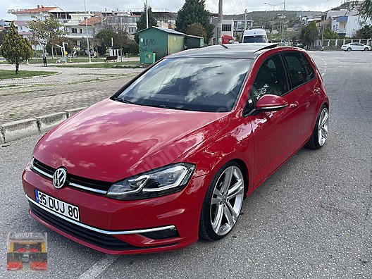 volkswagen golf 1 4 tsi highline arnavut motors golf 7 5 hayalet ekran cam tavan dsg kirmizi at sahibinden com 915732359