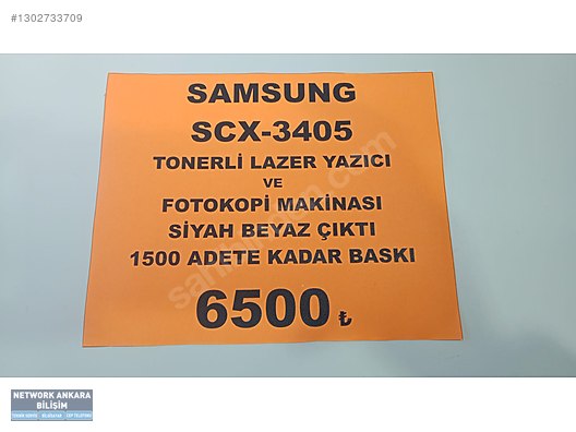 Yazıcı / SAMSUNG SCX-3405 TONERLİ LAZER YAZICI VE FOTOKOPİ