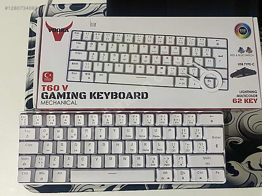 Vooka T60 Q Klavye - Vooka Oyuncu Klavyesi