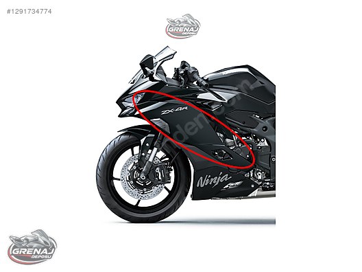 Grenaj / KAWASAKİ NINJA ZX4R 2025 SOL ORTA GRENAJ STİCKER DAHİL