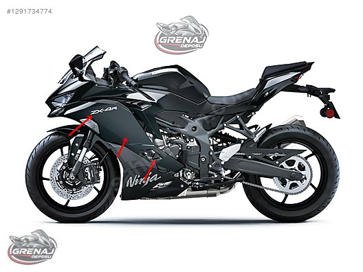 Grenaj / KAWASAKİ NINJA ZX4R 2025 SOL ORTA GRENAJ STİCKER DAHİL