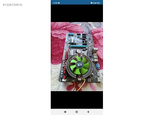 ANAKART İŞLEMCİ RAM FAN KOMPLE SET - Anakart ve Tüm Masaüstü Bilgisayar Parçaları sahibinden.com'da
