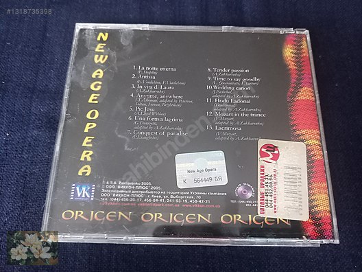 NEW AGE OPERA CD* ORIGEN - Müzik CD leri Alışverişte İlk Adres