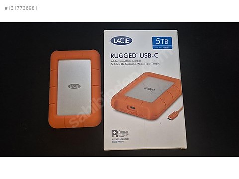 Lacie 5TB RUGGED USB-C HDD sahibinden.comda - 1317736981