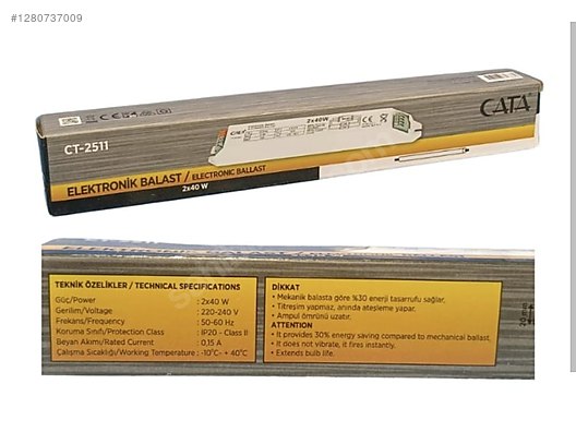 İkinci El ve Sıfır Alışveriş / Bahçe & Yapı Market / Yapı Malzemeleri / Elektrik Tesisatı / Balast & Starter