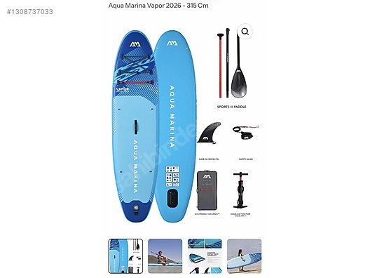 SUP Malzemeleri / Aqua Marina Vapor Sup 2026 - 315 cm sahibinden