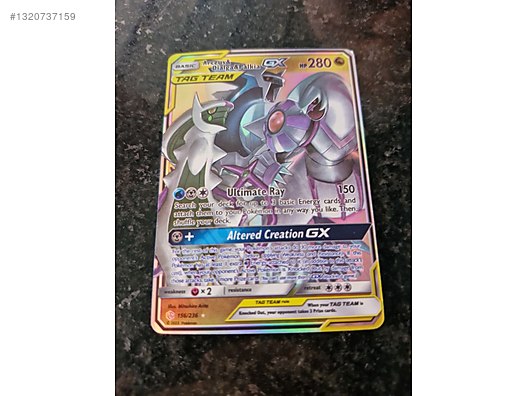 arceus tag team pokemon card Amazon.com: Arceus & Dialga & Palkia GX SM - Cosmic Eclipse NM/M