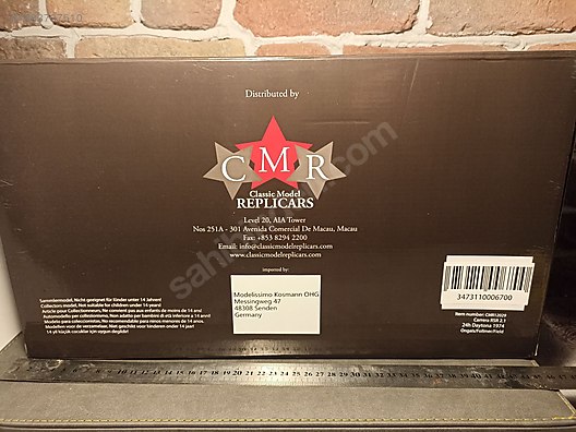 CMR Diecast Model 1:12 Porsche Araba