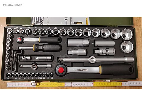 Ratchet & Socket Wrench / Proxxon 1/2 ve 1/4 23040 Lokma Anahtar